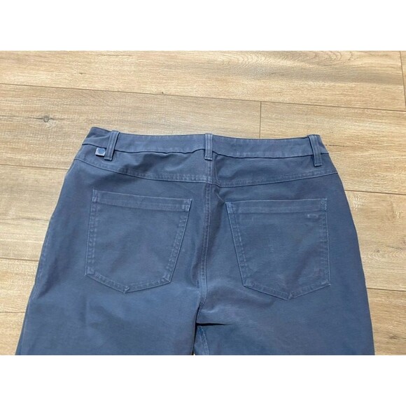 Lululemon Tech Canvas ABC Mens 32X32 Slim Stretch Desert Blue LM5AQIS Pants - Picture 7 of 9